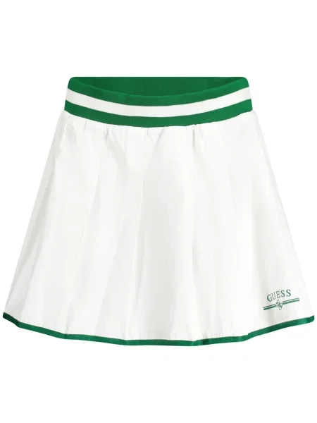 Fustă din denim Guess Jeans scurtă alb