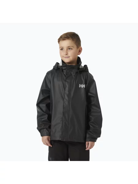 Gyerek vitorlás dzseki Helly Hansen Moss black. Méret: fekete