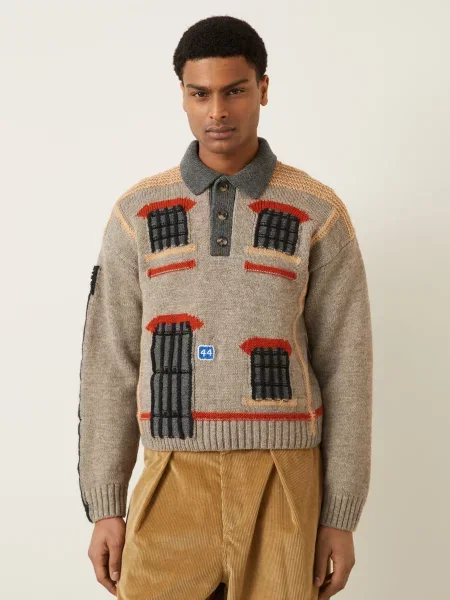 Jw Anderson Sweter beige beżowy