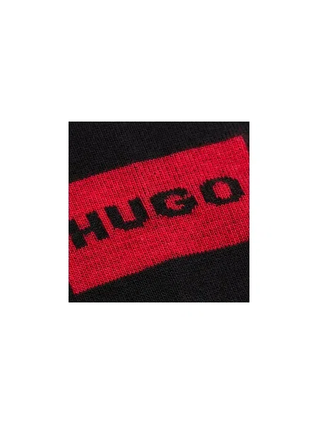 HUGO členkové ponožky pánske 3P LC LABEL CC čierna