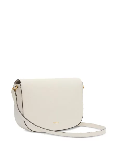 Geanta de piele Furla din piele alb