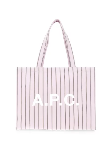 Geantă shopper A.p.c. cu imagine roz