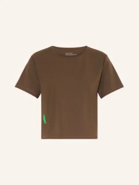 District Vision Funkční Tričko Boxy Soft Interlock hnědá