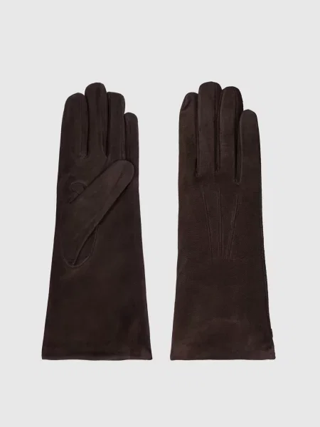 Замшеві рукавички Sermoneta Gloves коричневі