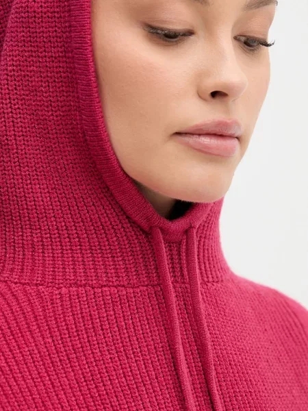 Шапка United Colors Of Benetton з капюшоном рожева
