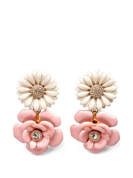 Cercei Carolina Herrera cu model floral
