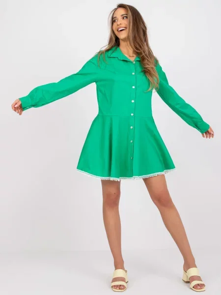 Rochie Fashionhunters de costum verde