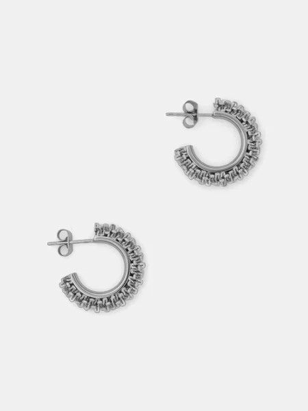 Uhani EDBLAD Tinsel srebrna