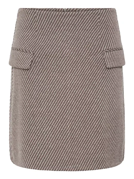 ICHI Sukně KATE / offwhite hnědá