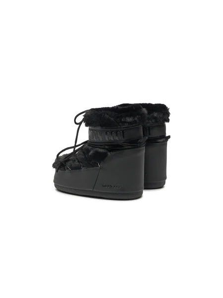 Moon Boot Hótaposó ICON LOW FAUX FUR fekete