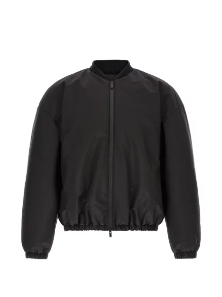 Geacă bomber Fear Of God din satin negru