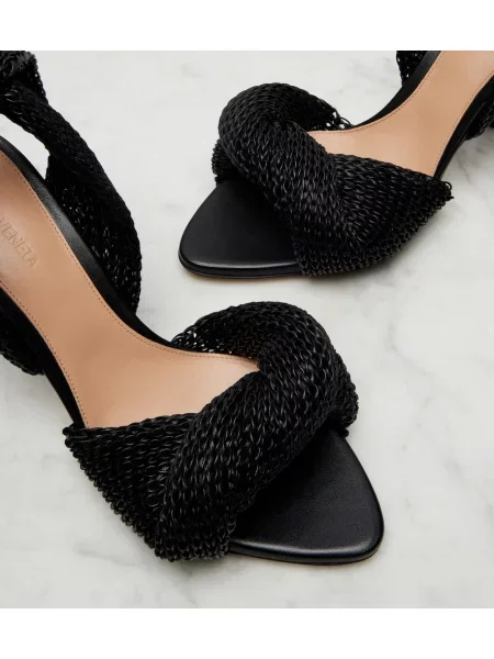 Sandale Bottega Veneta din piele negru