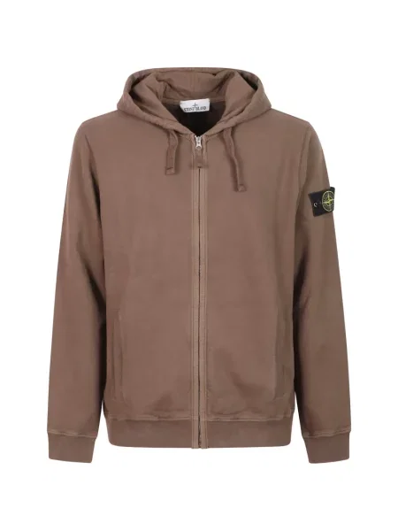 Hanorac cu glugă Stone Island cu strasuri maro