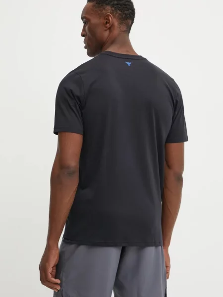 Tréninkové tričko Under Armour Project Rock s potiskem černá