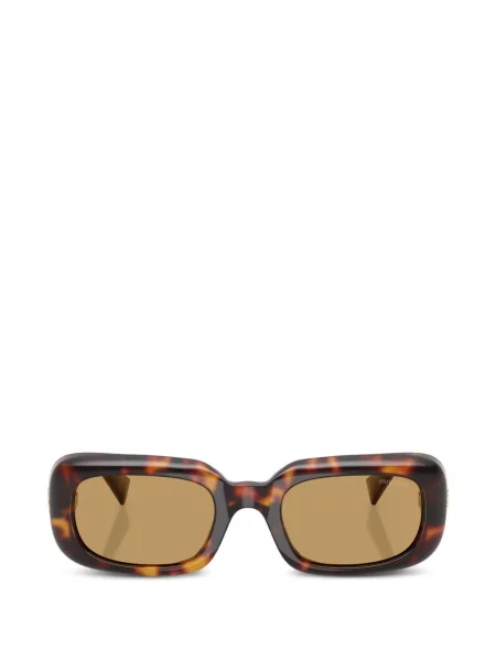 Ochelari de soare dreptunghiulari Miu Miu Eyewear maro