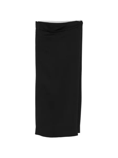 Fustă midi Calvin Klein Collection cu legături negru