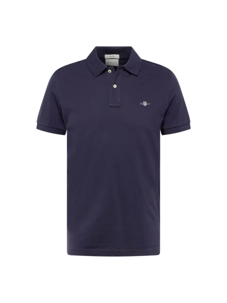 GANT Tricou bleumarin / roși aprins / argintiu alb