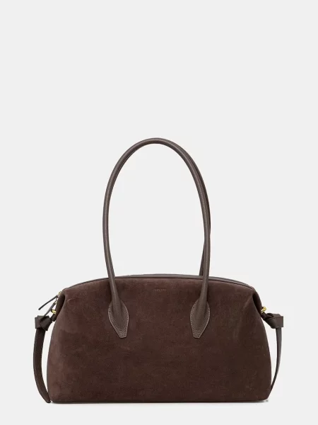 Yuzefi torebka zamszowa BRIOCHE DUFFLE brązowa