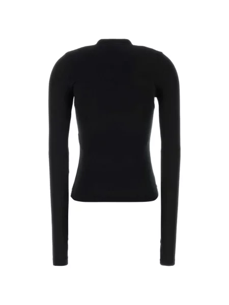 Lung tricou Balenciaga cu imagine negru