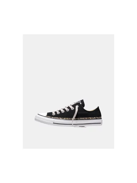 Tenisky Converse Chuck Taylor All Star s leopardím vzorom čierna