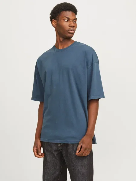 JACK & JONES Majica JJECharge temno modra
