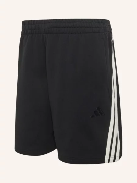 Adidas Teplákové Kraťasy Adidas Kit S Pruhy černá bílá