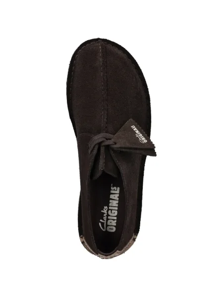 Pantofi derby Clarks Originals cu autograf maro