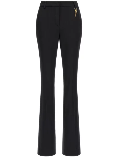 Pantaloni Roberto Cavalli cu dungi de tigru negru