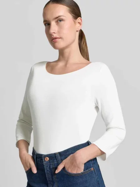 T-shirt o kroju regular fit z mieszanki model Kirosa' Someday biała