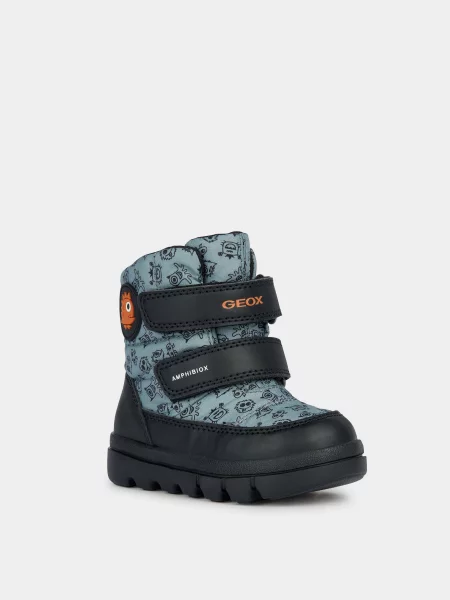 Детские дутики Geox черные