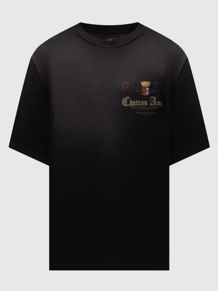 Футболка Chateau Crown з вінтажним ефектом Amiri чорна