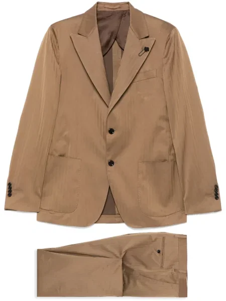 Costum Lardini cu dungi de costum maro