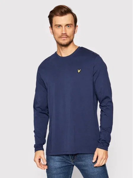 Lyle & Scott Tricou galben auriu albastru marin negru