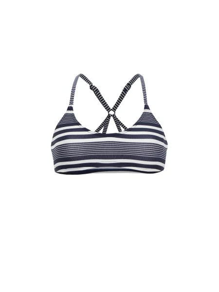 VIVID Sutien costum de baie bleumarin alb