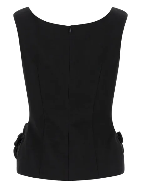 Top Magda Butrym cu model floral negru