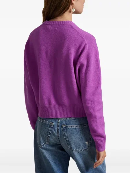 Căciulă Polo Ralph Lauren cu broderie cu dungi cowboy roșu