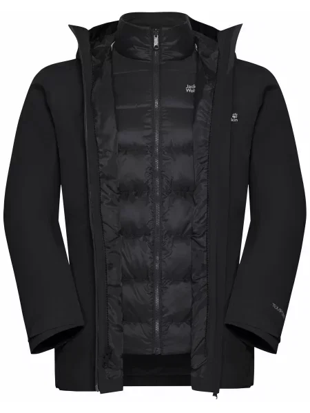 Пуховик Jack Wolfskin черный