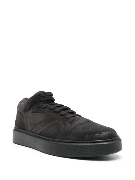 Sneakerși Doucal's din piele de căprioară negru