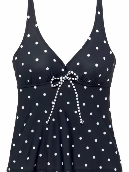 S.Oliver Tankini top Audrey negru alb