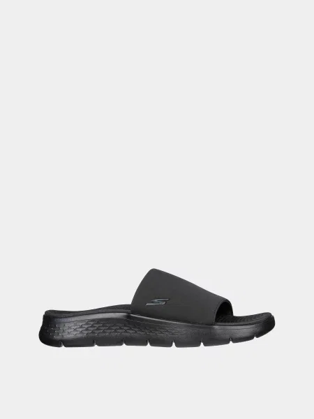 Шльопанці Skechers GO WALK FLEX штучна шкіра чорний