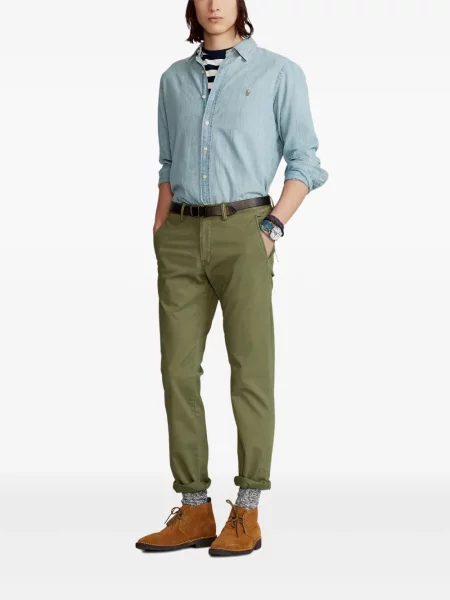 Șapcă Polo Ralph Lauren cu dungi din fleece verde