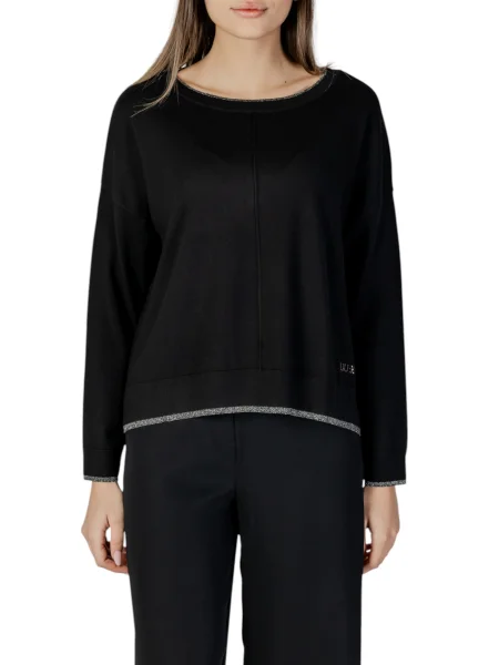 Dzianinowy sweter Liu Jo czarny