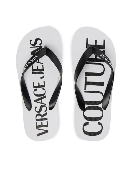 Șlapi Versace Jeans Couture alb