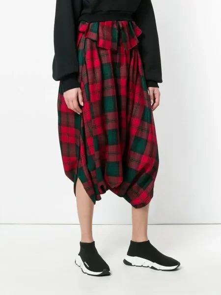 Kostkované kalhoty Comme Des Garçons Pre-owned červené