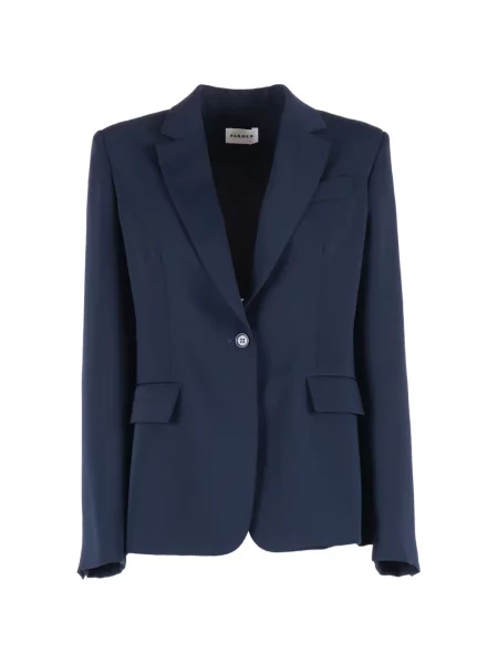 Geacă P.a.r.o.s.h. cu un singur rând de nasturi albastru