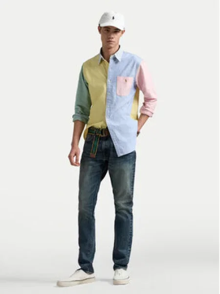 Polo Ralph Lauren Košile světlemodrá / světle / mátová / růže žlutá