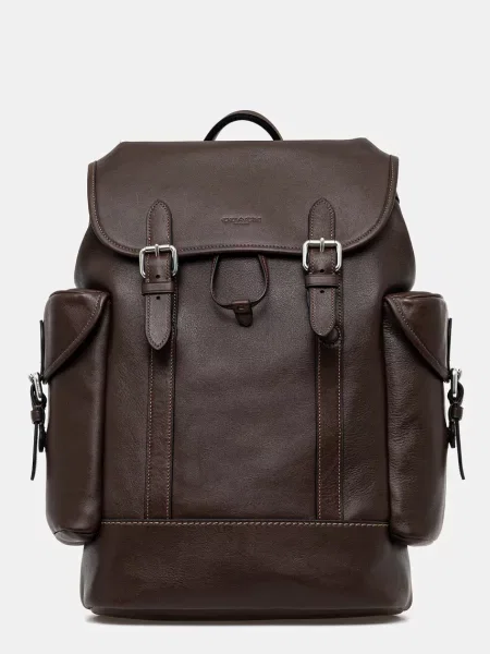 Rucsac Coach din piele maro