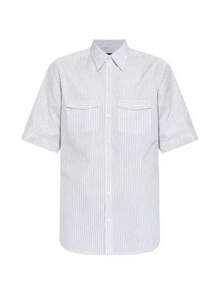 Pruhované pruhované košile Dolce & Gabbana bílé