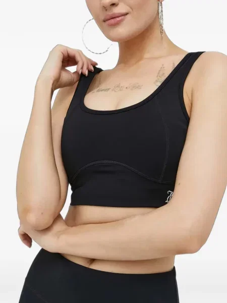 Sutien sport Juicy Couture cu autograf negru