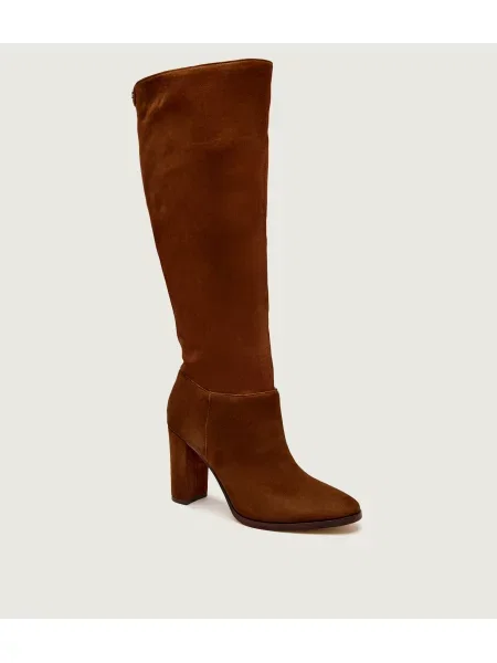 LAUREN RALPH LAUREN Cizme cu ARTIZAN | piele întoarsă maro